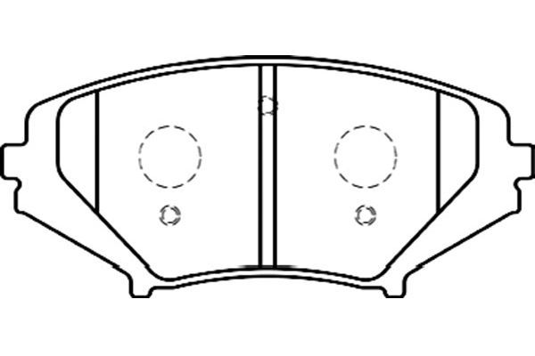 KAVO PARTS stabdžių trinkelių rinkinys, diskinis stabdys BP-4558